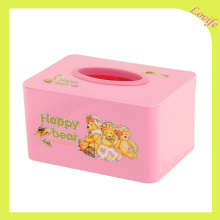 Drei Farbe vorhanden Rechteck Plastik Tissue Boxes (FF-5073-4)